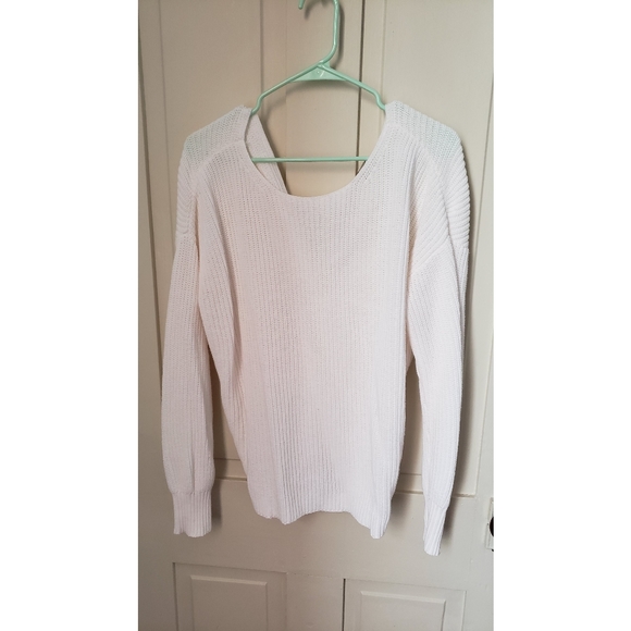 Open Twist Back Knit Sweater Loft - Picture 3 of 4